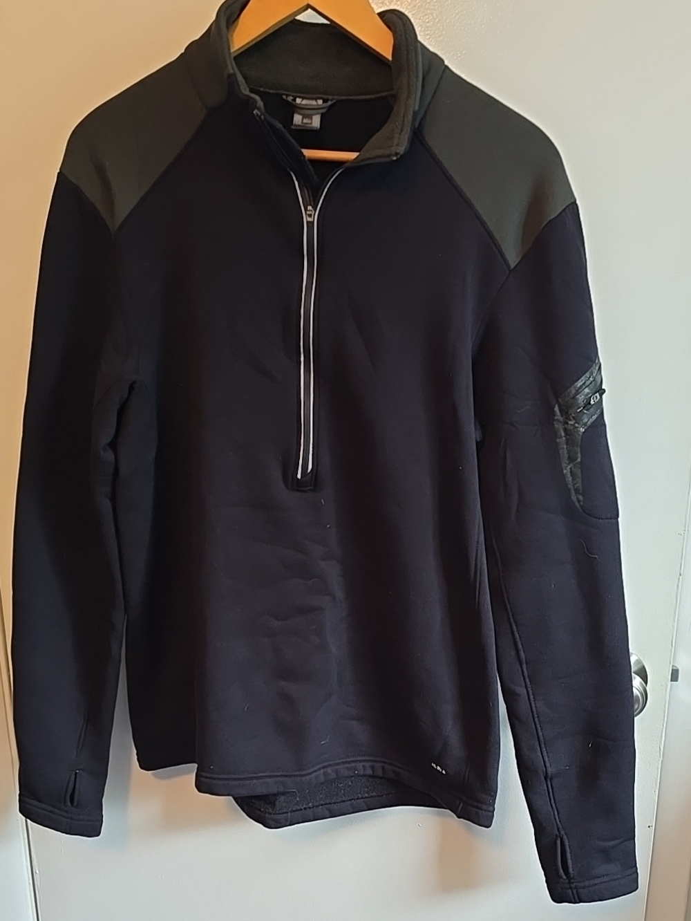 Men's REI Half-Zip Performance Sweater - Black